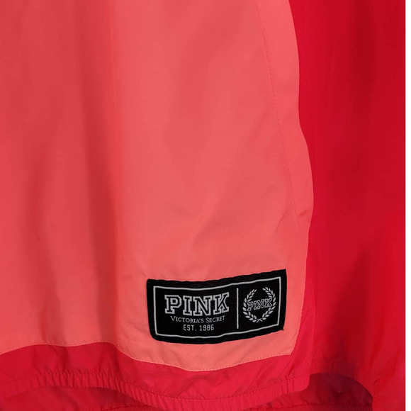 Victoria Secret Pink Athletic Hooded Pullover Hooded 1/4 Zip Windbreaker M - Picture 3 of 6
